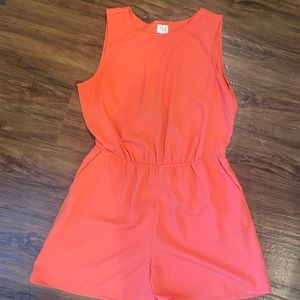 Melon colored romper
